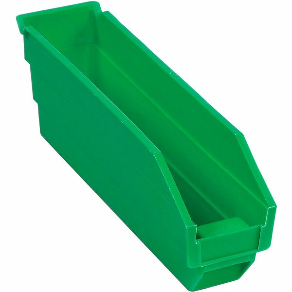 Global Industrial Plastic Nesting Storage Shelf Bin 2-3/4inW x 11-5/8inD x 4inH Green 184836GN